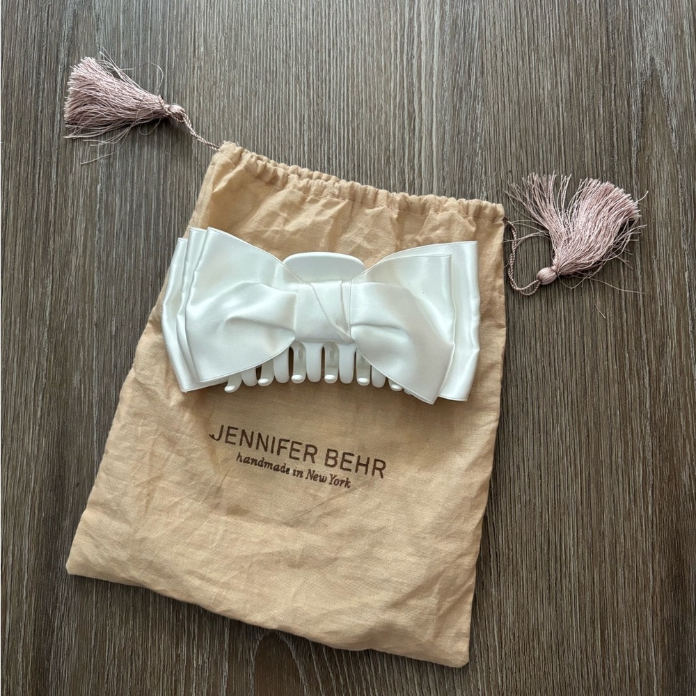 Jennifer Behr Agatha Satin Ribbon Hair Clip